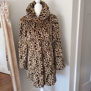 Faux Animal Fur Coat
